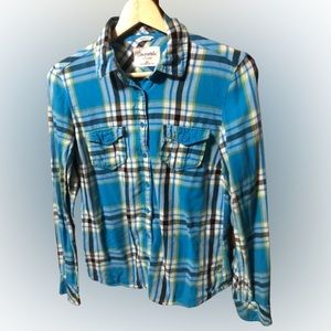Aeropostale button down plaid shirt size medium